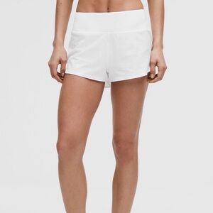 Lululemon Speed Up High-Rise Short 2.5”, white, size 4